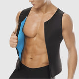 Men's Zip Vest European And American Large Size Body Shaper