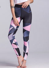 Sport Trousers Sport Leggings Women Elastic Printed