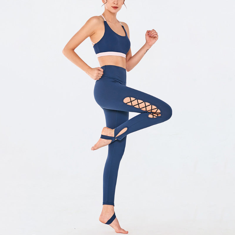 High waist cutout fitness pants