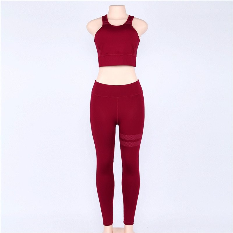 Women sport Suit Gym Yoga Sets 2 Pieces