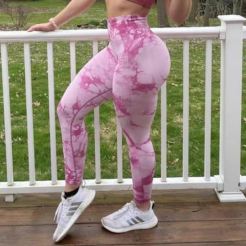 Tie Dye Leggings Women Fitness