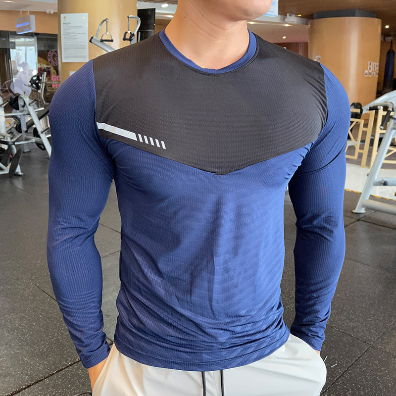 Sports Tights Men's Thin Long-sleeved Fitness Clothes Top