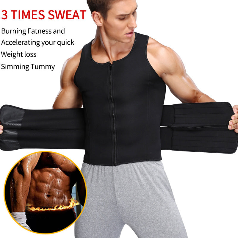 Fitness Men Shapewear Sauna Vest Waist Trainer