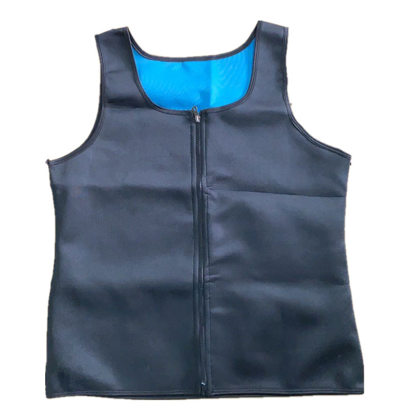 Men's Zip Vest European And American Large Size Body Shaper