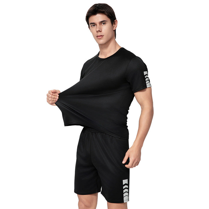 Men's Oversized Short Sleeve Shorts Suit