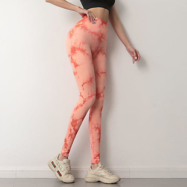 Tie Dye Leggings Women Fitness